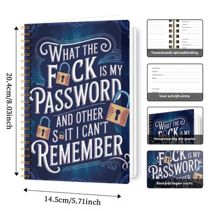 Leuk wachtwoordboek / wachtwoord organizer