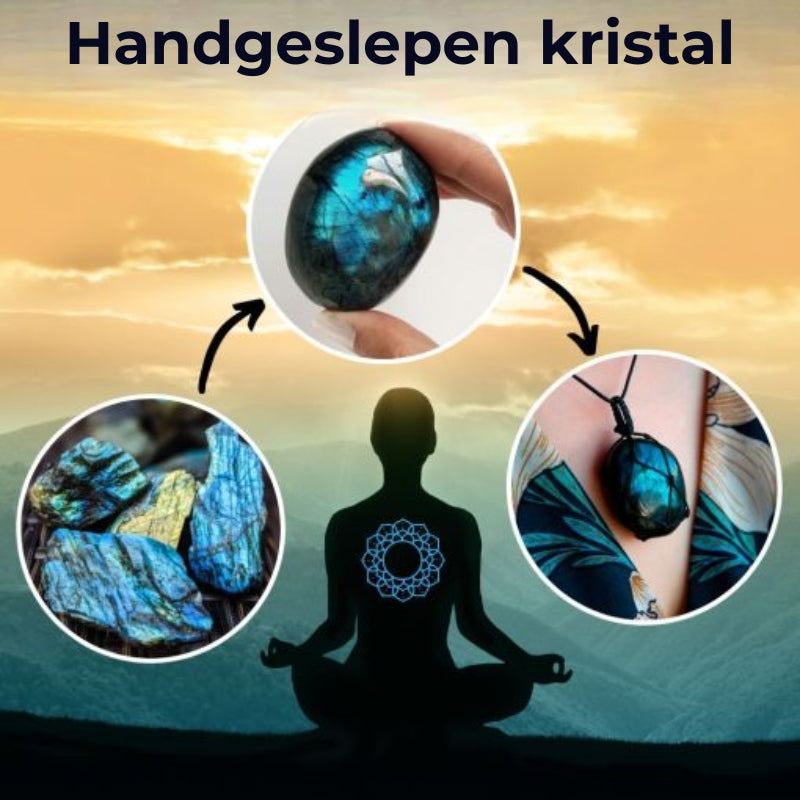 Drakenhart labradoriet ketting