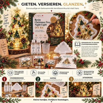 DIY Hars Kerst Nachtlampje - Incl. Handleiding