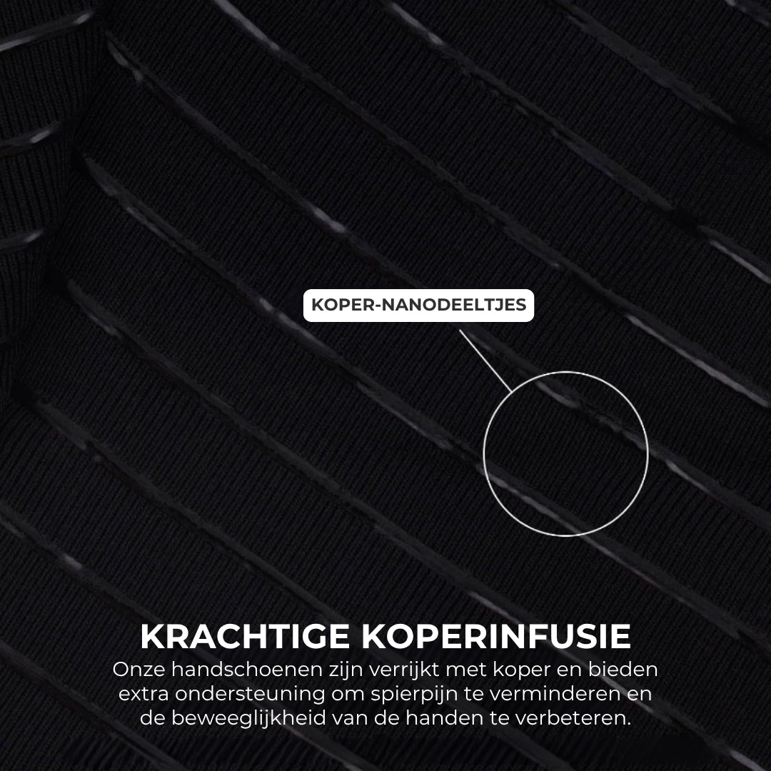 Koper Compressie Handschoenen - 1 Paar