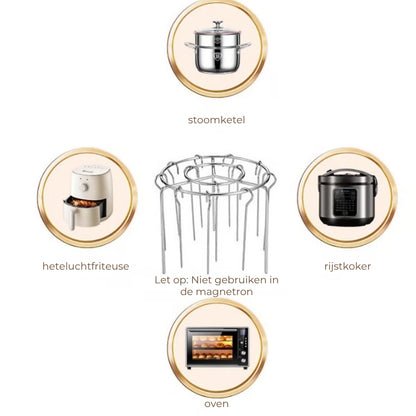 🥩Airfryer Barbecuerek, verticale saté