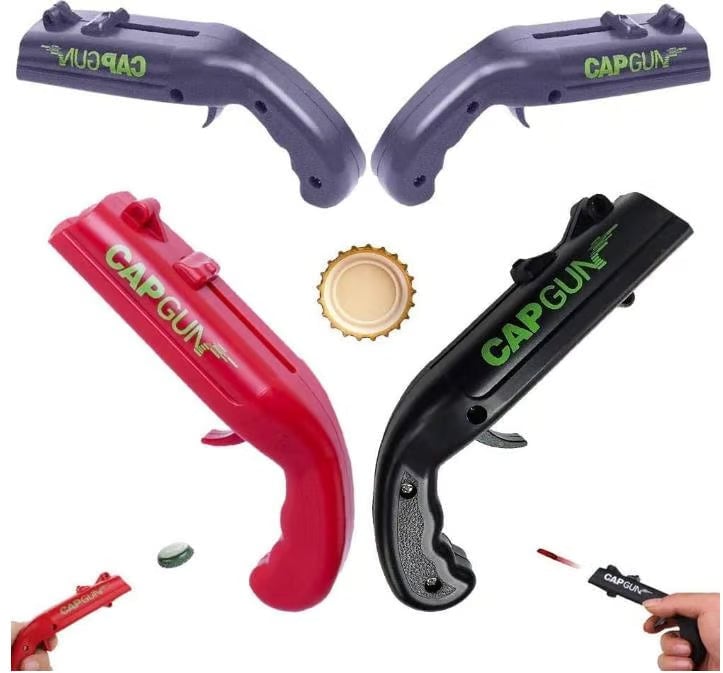 Doppistool Flesopener – Creatieve Flesopener met Lanceerfunctie - CAPGUN
