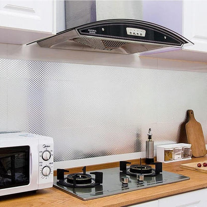 Zelfklevende Keukenfolie van Aluminiumfolie - Hitte- en Oliebestendig