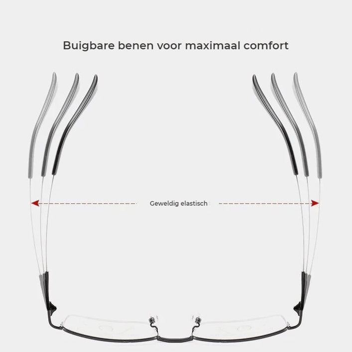 Titanium Dubbel Gebruik (Ver en Dichtbij) Bril op Sterkte