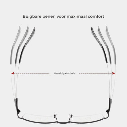 Titanium Dubbel Gebruik (Ver en Dichtbij) Bril op Sterkte