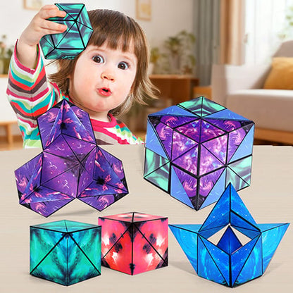 Magnetische fidget-kubus (meer dan 70 transformaties)