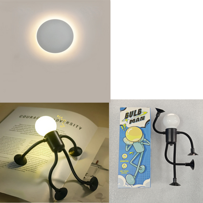 🟌🌟Moderne ronde LED-wandlampen