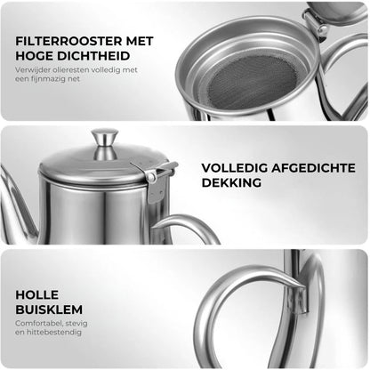 Roestvrijstalen oliezeefpan