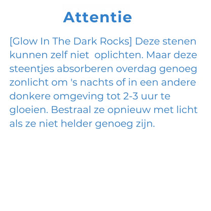 Glow in the Dark Kiezels - 25/50/100/500st