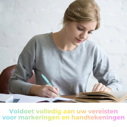 5-delige gelpennen met kleurverloop – 0.5 mm sneldrogende carboninkt