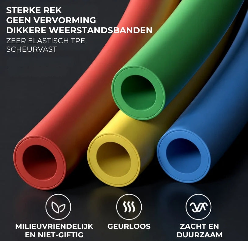 Elastische Trainingsrekkers - 5 Stuks