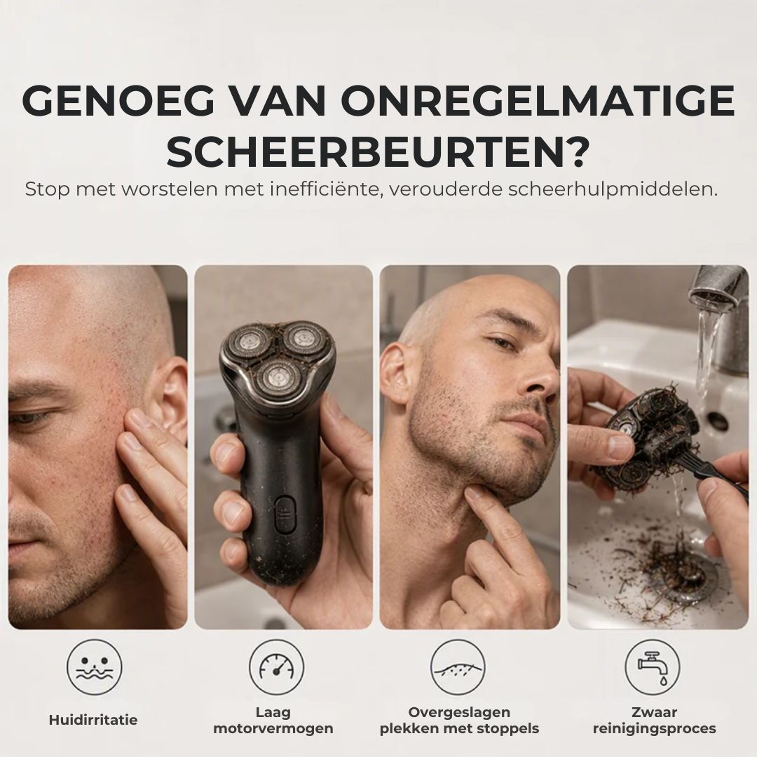 2-in-1 Elektrisch Scheerapparaat met Digitaal Display