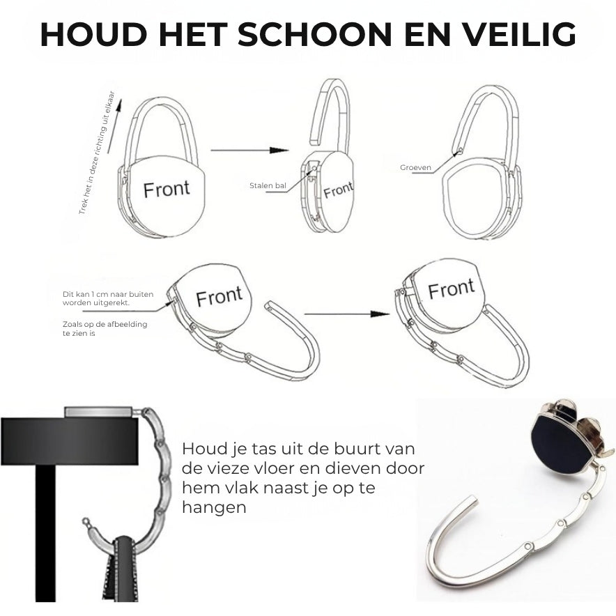 Opvouwbare Elegante Handtashaak