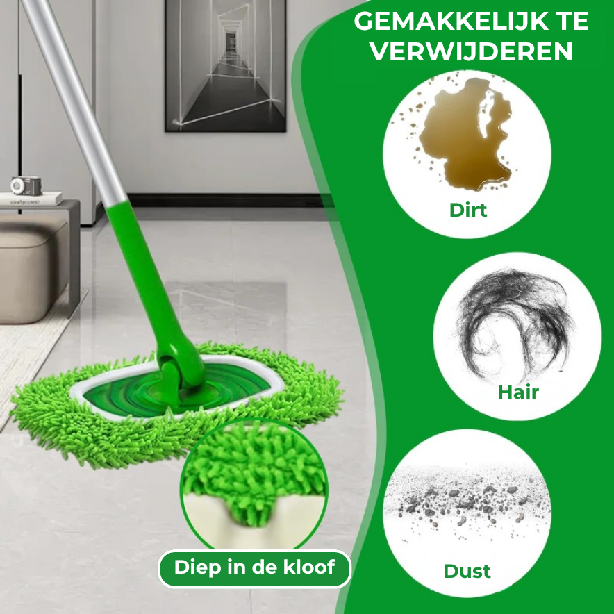 Wasbare microvezel-moppads (4 stuks)