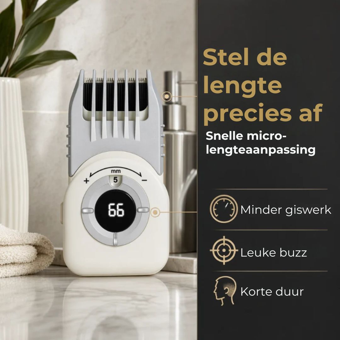 Draadloze Haartrimmer met Digitaal Display