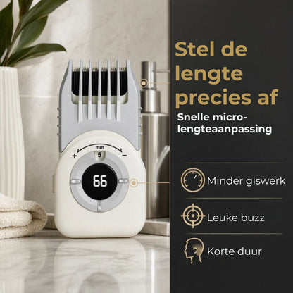 Draadloze Haartrimmer met Digitaal Display