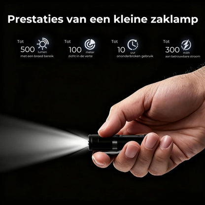 Krachtige Mini-Zaklamp Sleutelhanger met Magnetische Voet