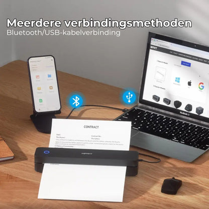 Inktloze draagbare printer