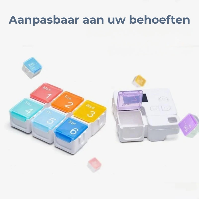 Wekelijkse Pillenplanner met Alarmklok