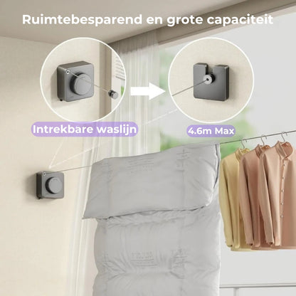 Ruimtebesparende Waslijn