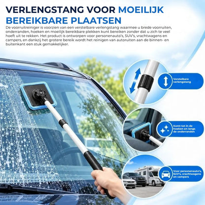 Uitschuifbare Autoruitreiniger met Microvezeldoeken