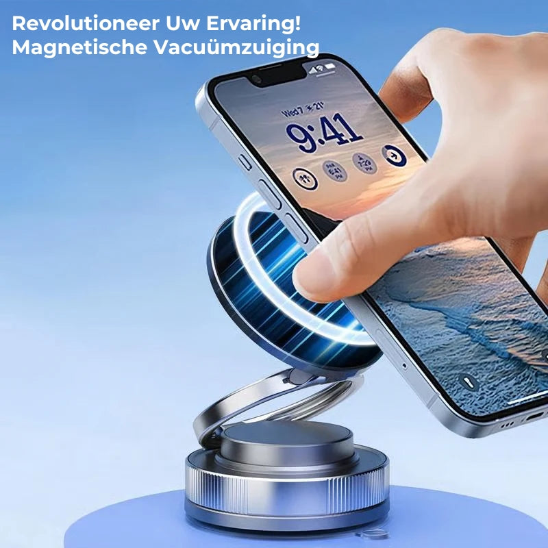 🔄360 ° verstelbare vacuümmagnetische telefoonhouder