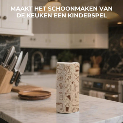 Afscheurbare microvezel reinigingsrol