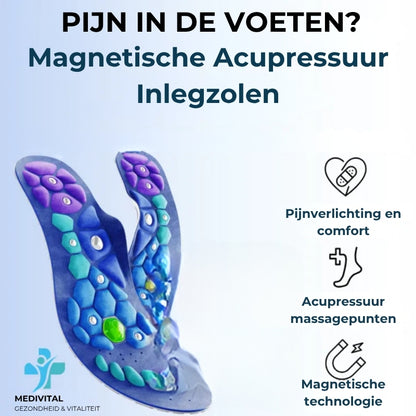 Medivital™ Magnetische Acupressuur Inlegzolen