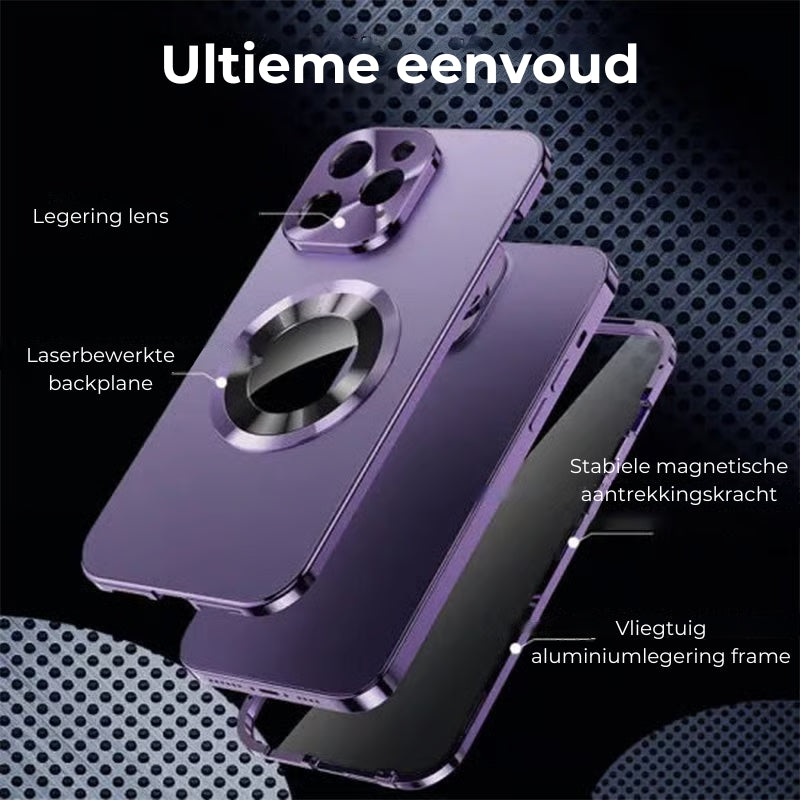 iPhone Dubbelzijdige magnetische telefoonhoes