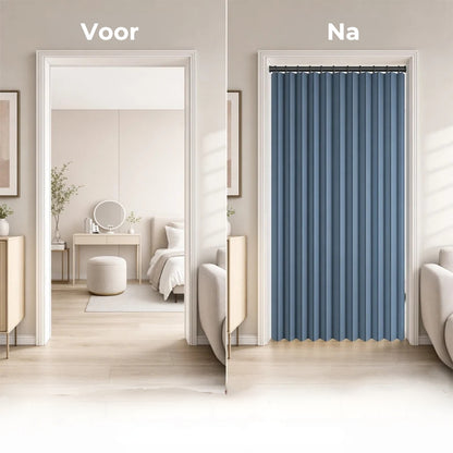 Boorloos Deurgordijn - Incl. Telescopische Stang