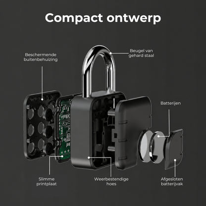 Ultrasterk Hangslot via Bluetooth of Cijfercode