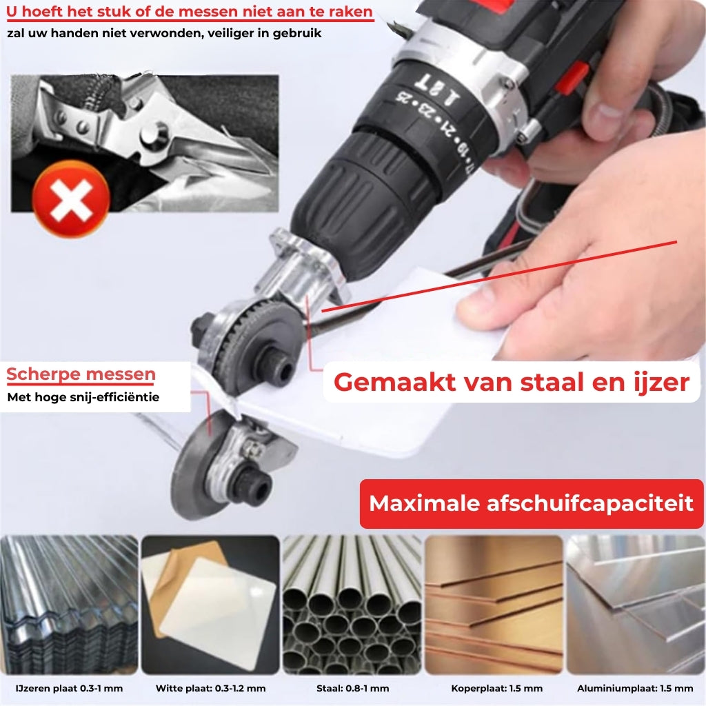 Metaalzaag Booradapter