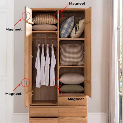 Kastdeuren easy-fix magneten
