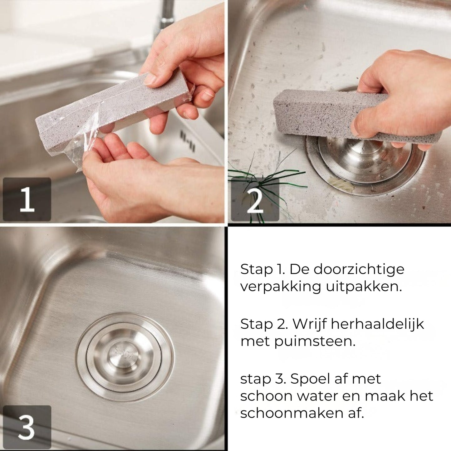 Eco Puimsteen Reinigingsstokjes (10st)