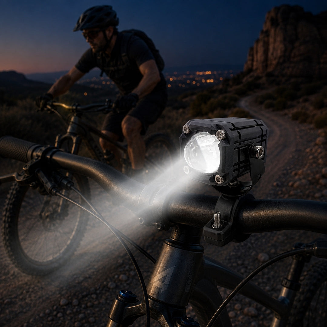 LED Fietslicht met Dubbele Lichtstraal