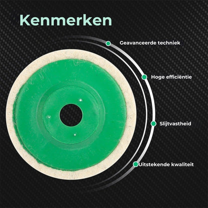 Vilt Precisie Polijstschijven (10 stuks)