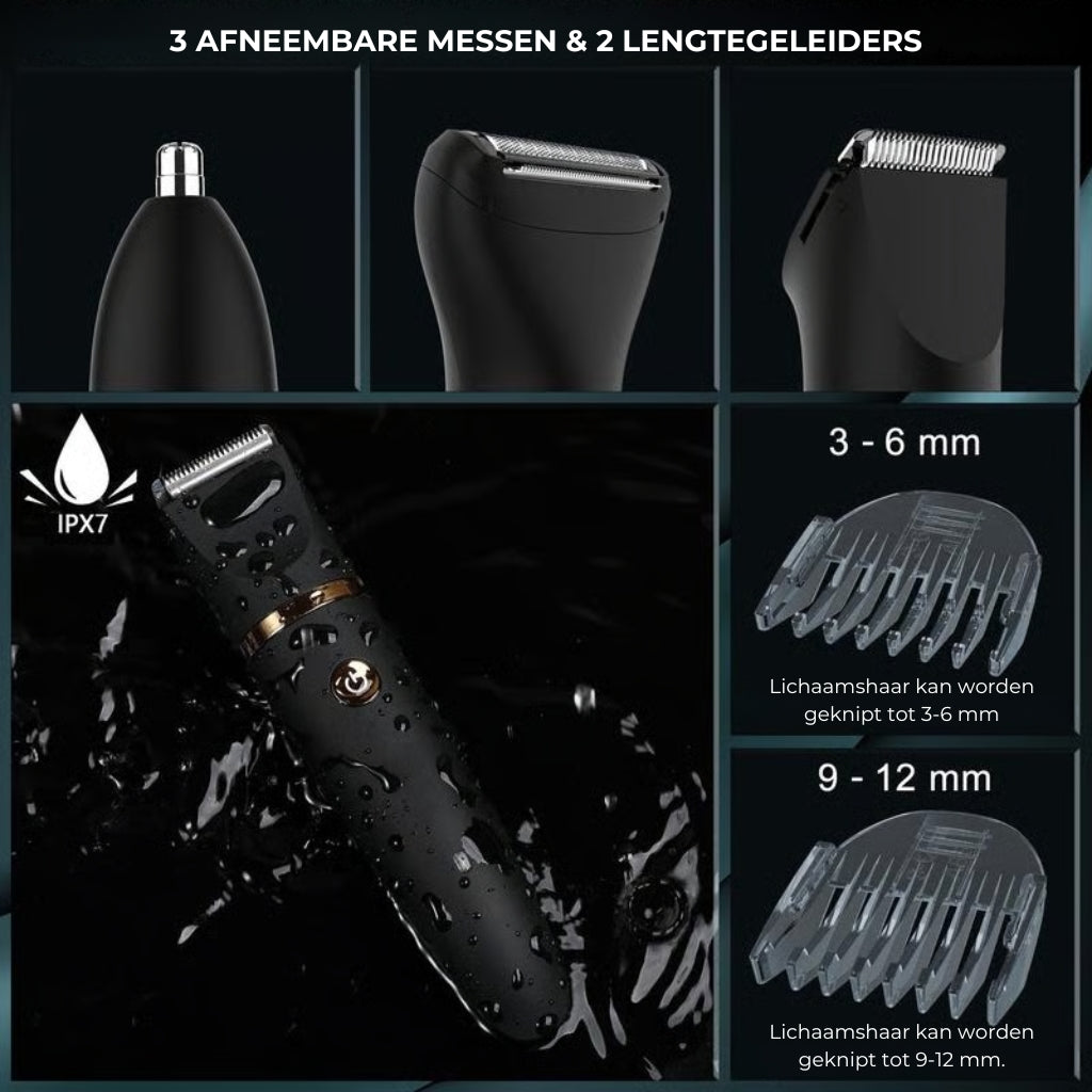 3-in-1 Elektrische lichaamstrimmer voor mannen