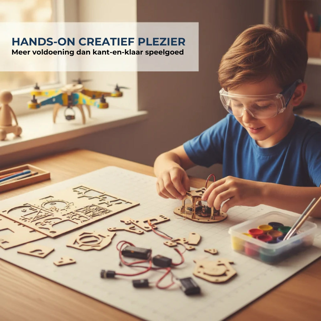 ✈️ DIY Houten Drone Bouwpakket