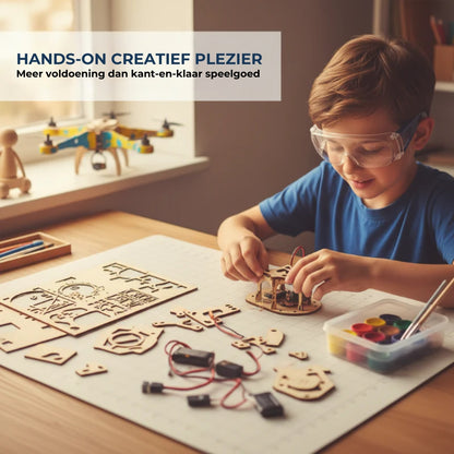 ✈️ DIY Houten Drone Bouwpakket