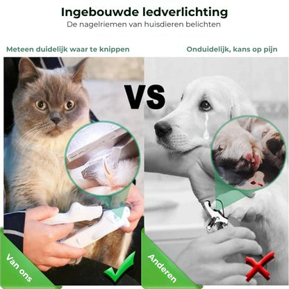Professionele LED-nagelknipper voor huisdieren