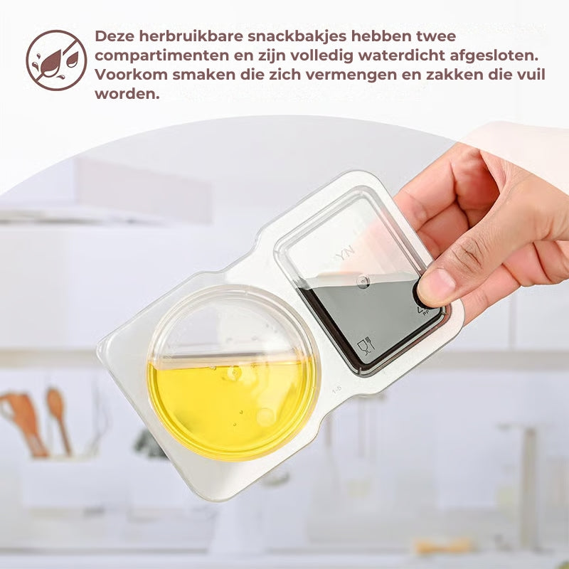 Herbruikbare snackbak