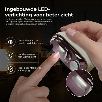 2-in-1 Elektrische Nagelknipper- en Polijster
