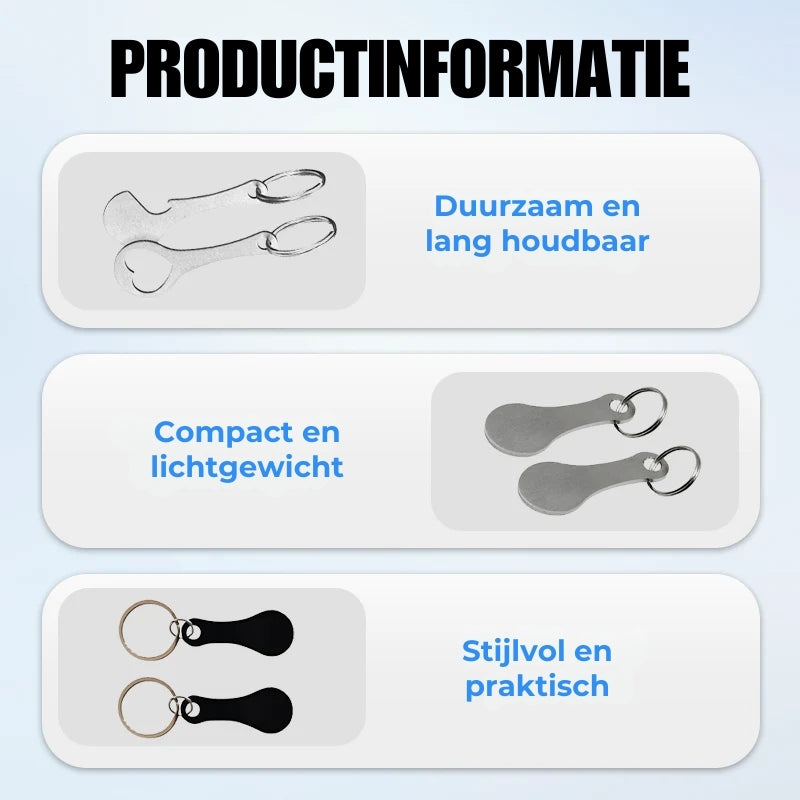 Winkelwagen-Token Sleutelhanger