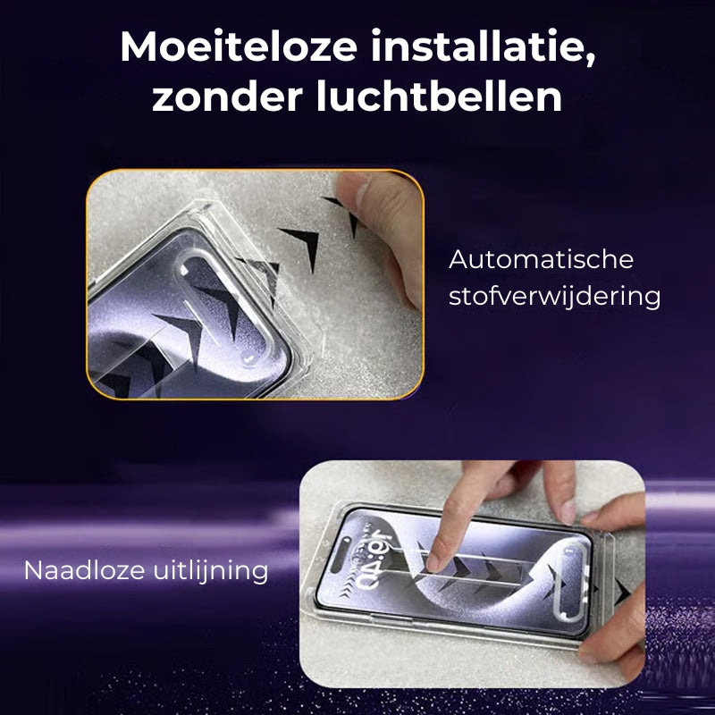 iPhone Beveiligingskit - Stofvrije Geharde Schermfilm