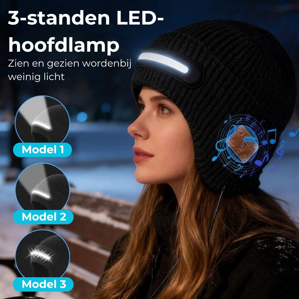 🔊 LED Bluetooth Beaniemuts