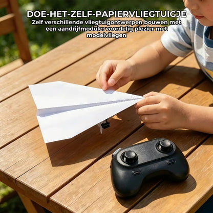 RC-ombouwset voor papieren vliegtuigjes