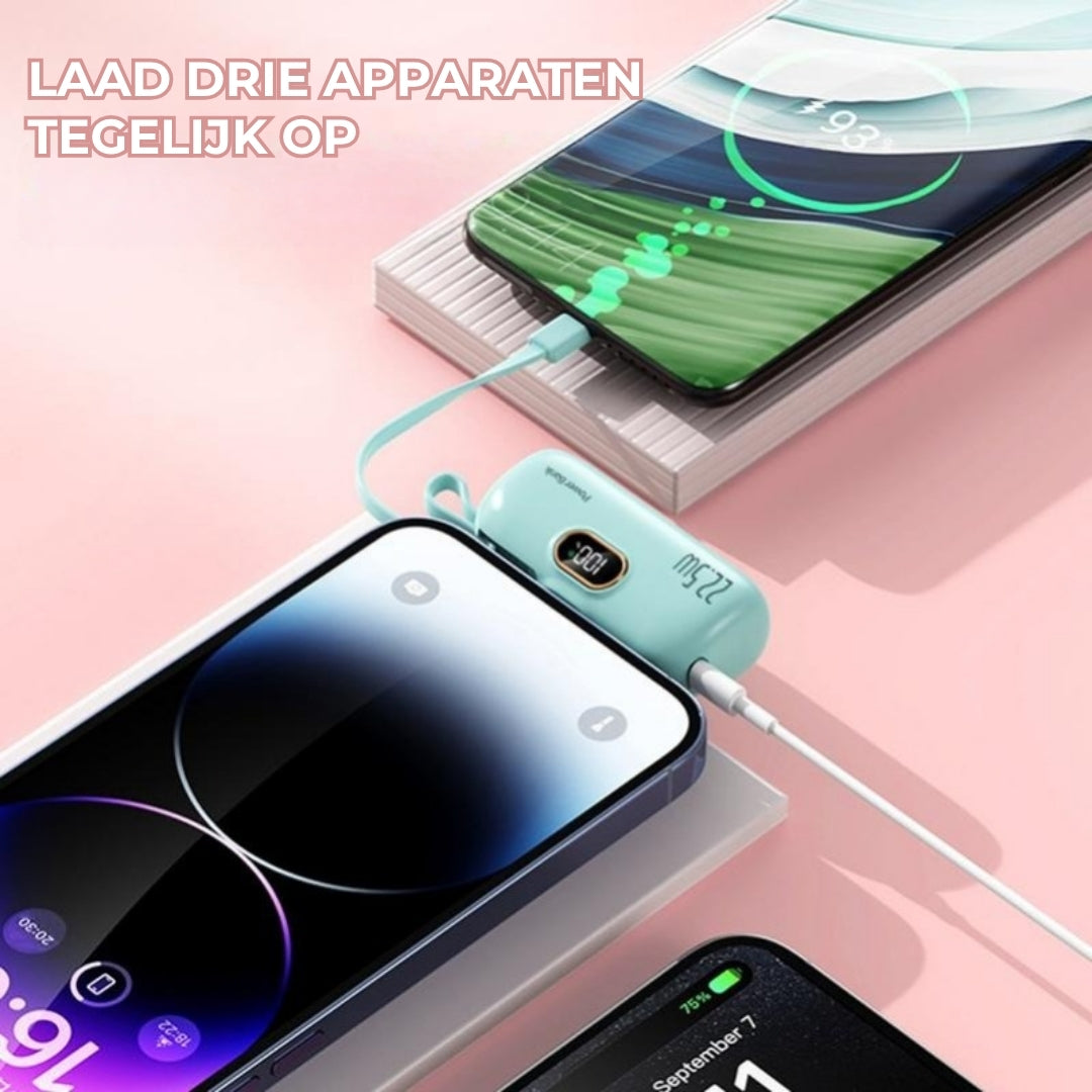 Mini-powerbank van 22,5 W