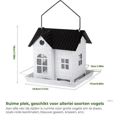 🕊️ Zonne-Energie Vogelhuisje - Automatische Verlichting