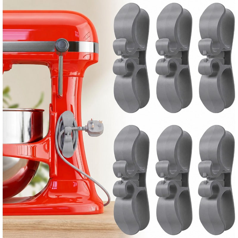Oplader- en snoerhouders (6 stuks)