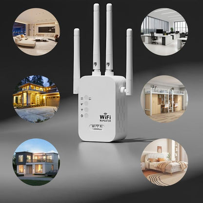 1200 Mbps wifi-extender – Dekking van 900m² en 50 apparaten